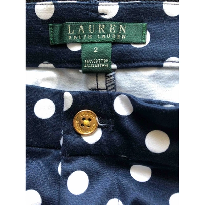 Pre-owned Lauren Ralph Lauren Blue Cotton - Elasthane Shorts