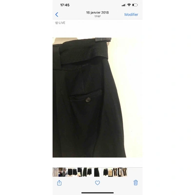 Pre-owned Dior Wool Mini Short In Black