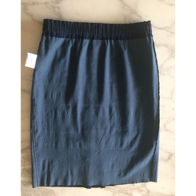 Pre-owned Stouls Navy Suede Skirt