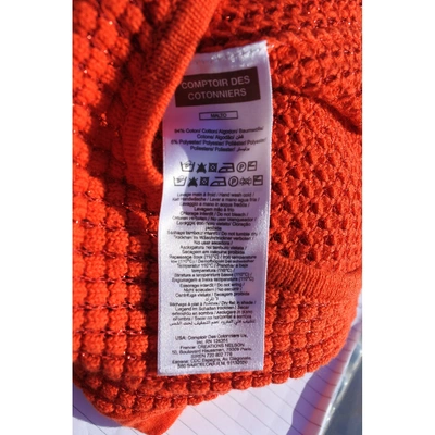 Pre-owned Comptoir Des Cotonniers Orange Cotton Knitwear