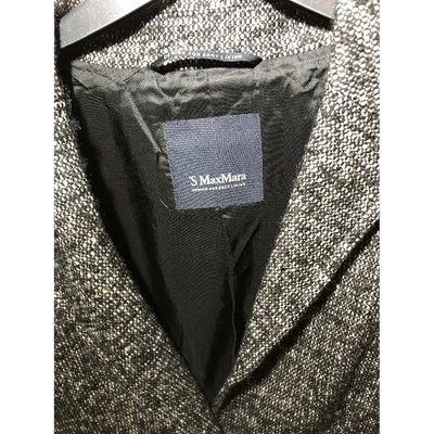 Pre-owned Max Mara Wool Jacket In Anthracite