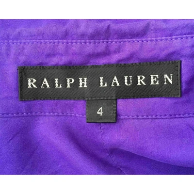 Pre-owned Ralph Lauren Silk Shirt In Purple