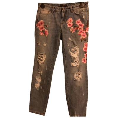 Pre-owned Dolce & Gabbana Trousers In Blue