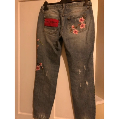 Pre-owned Dolce & Gabbana Trousers In Blue