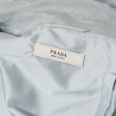 Pre-owned Prada Silk Coat In Blue