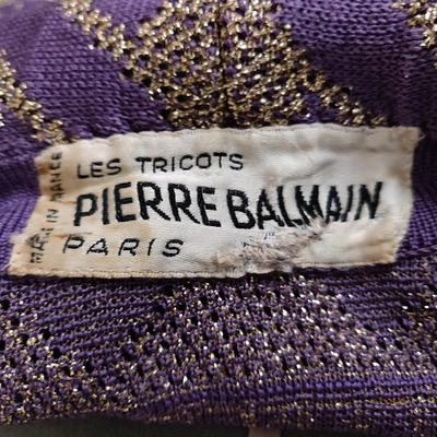 Pre-owned Balmain Silk Knitwear In Metallic