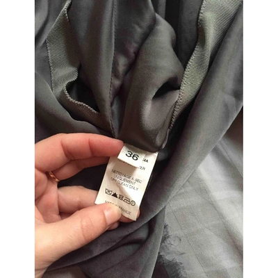 Pre-owned Lanvin Mini Skirt In Anthracite