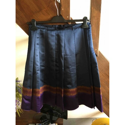 Pre-owned Aquilano Rimondi Blue Wool Skirt