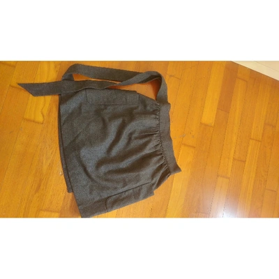 Pre-owned French Connection Grey Wool Skirt