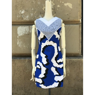 Pre-owned Kenzo Mid-length Dress In Blue