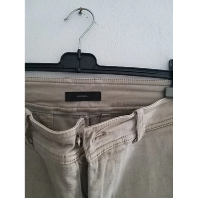 Pre-owned Diesel Large Pants In Khaki