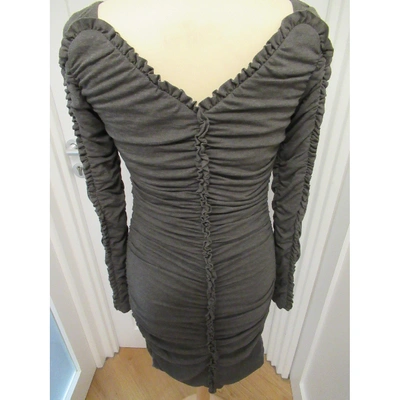 Pre-owned Jay Ahr Mid-length Dress In Grey