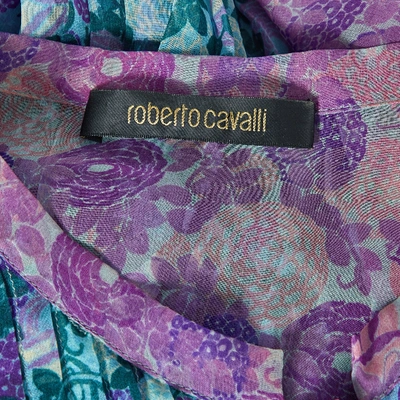 Pre-owned Roberto Cavalli Silk Blouse In Purple