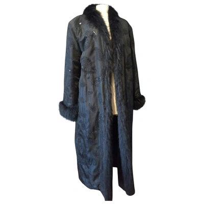 Pre-owned Stephan Janson Black Fox Coat