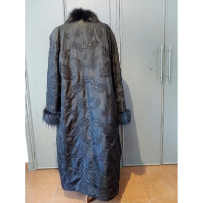 Pre-owned Stephan Janson Black Fox Coat