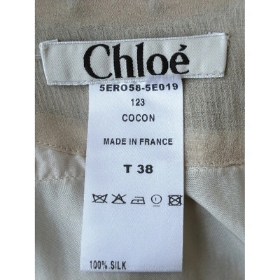Pre-owned Chloé Silk Mid-length Dress In Multicolour