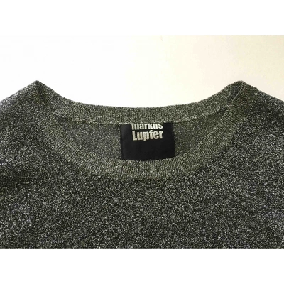 Pre-owned Markus Lupfer Silver Polyester Top