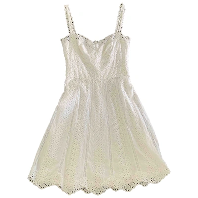 Pre-owned Collette Dinnigan Mini Dress In White