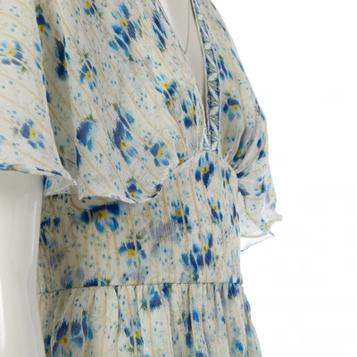 Pre-owned Vilshenko Silk Maxi Dress In Multicolour