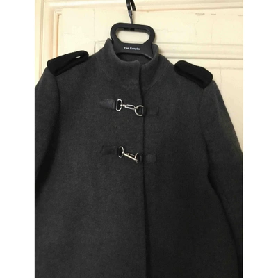 Pre-owned Maje Grey Wool Coat
