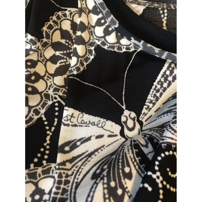 Pre-owned Just Cavalli Black Cotton - Elasthane Dress