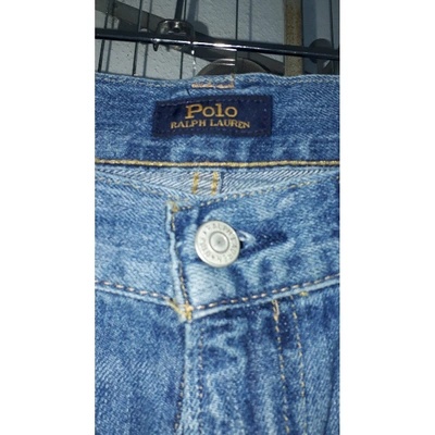 Pre-owned Polo Ralph Lauren Blue Cotton - Elasthane Jeans