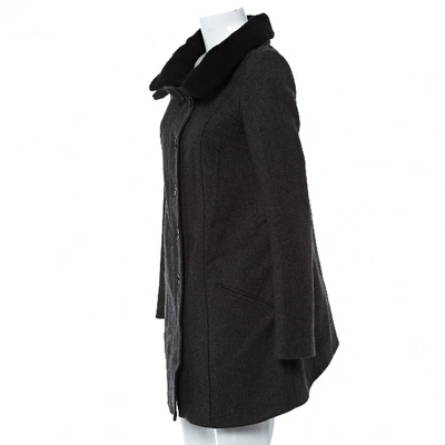 Pre-owned Proenza Schouler Wool Coat In Anthracite