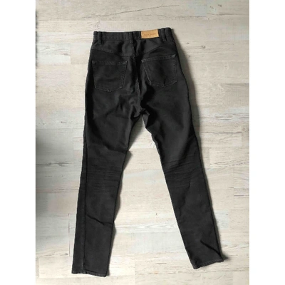 Pre-owned Acne Studios Black Cotton - Elasthane Jeans