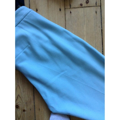 Pre-owned Msgm Slim Pants In Blue