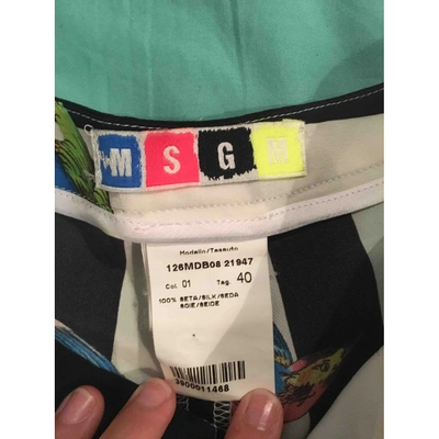 Pre-owned Msgm Silk Shorts