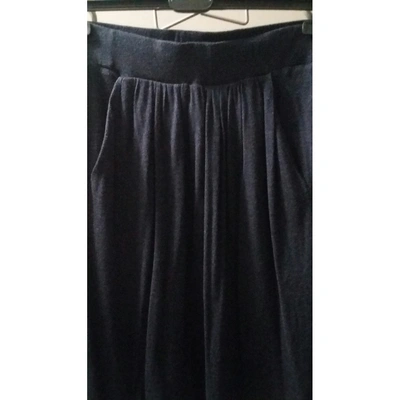 Pre-owned Pinko Mid-length Skirt In Blue