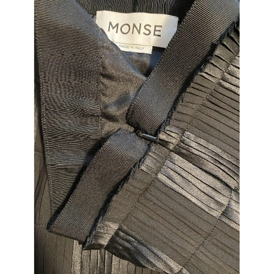 Pre-owned Monse Black Silk Skirt