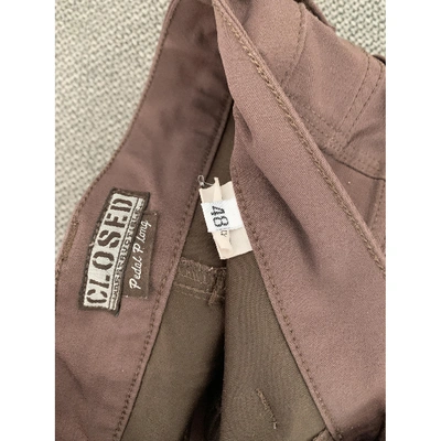 Pre-owned Closed Brown Trousers