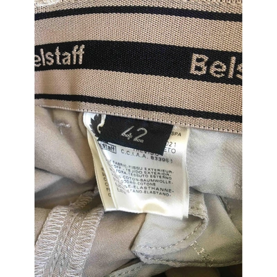 Pre-owned Belstaff Trousers In Beige
