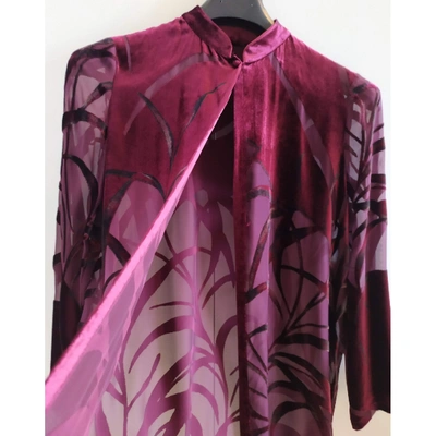 LA PERLA Pre-owned Mid-length Dress In Burgundy