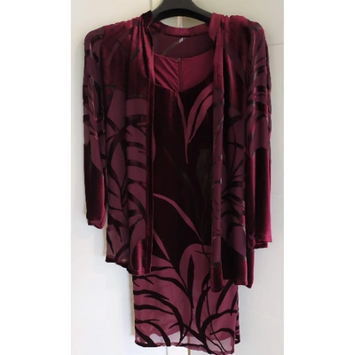 Pre-owned La Perla Mid-length Dress In Burgundy