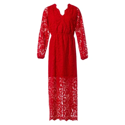 Pre-owned Designers Remix Maxi Dress In Red
