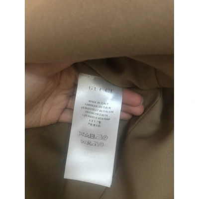 Pre-owned Gucci Wool Blazer In Camel