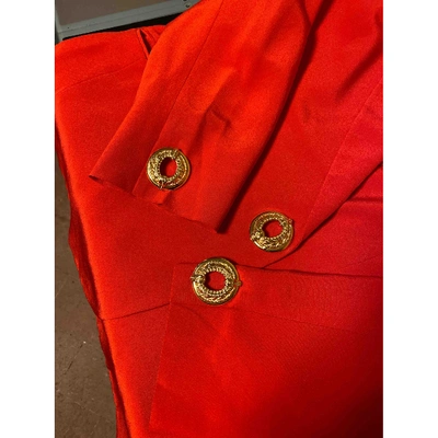 Pre-owned Genny Silk Blazer In Red