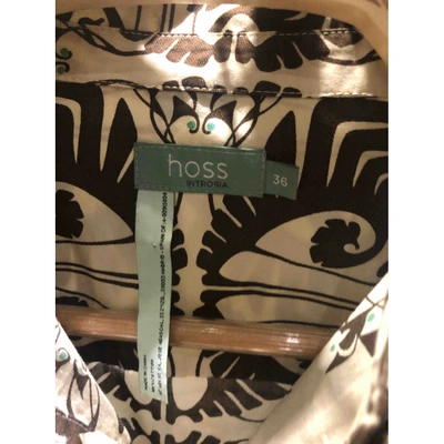 Pre-owned Hoss Intropia Brown Cotton Top