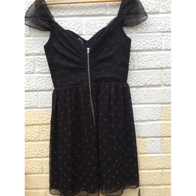 Pre-owned The Kooples Mini Dress In Black