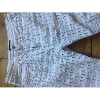 Pre-owned Isabel Marant White Cotton Trousers