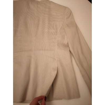 Pre-owned Emporio Armani Grey Cotton Jacket