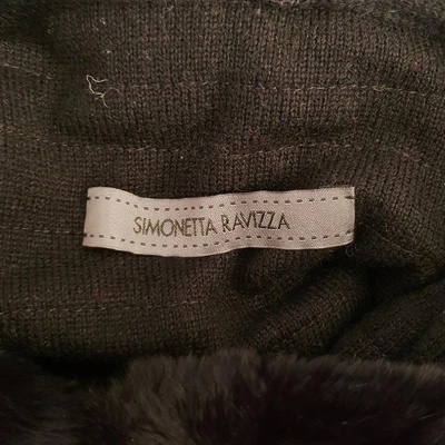 Pre-owned Simonetta Ravizza Black Rabbit Knitwear