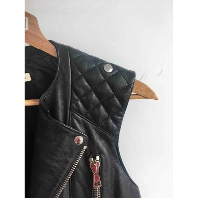 Pre-owned Balenciaga Leather Biker Jacket In Black