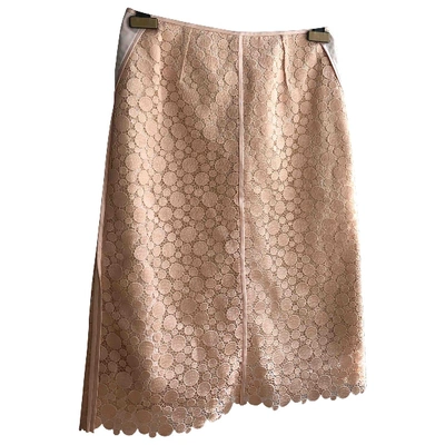 Pre-owned Marc Jacobs Silk Skirt In Pink