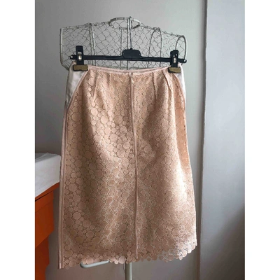 Pre-owned Marc Jacobs Silk Skirt In Pink