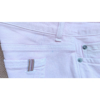 Pre-owned Notify Pink Cotton - Elasthane Jeans