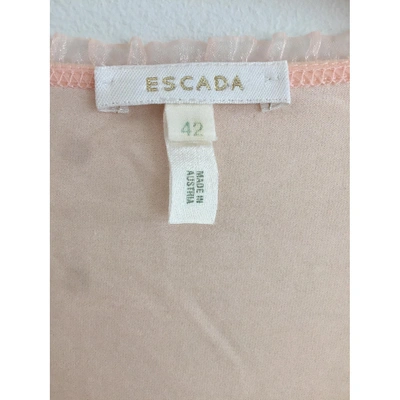 Pre-owned Escada Pink Cotton Top