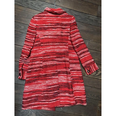 Pre-owned Milly Wool Caban In Red